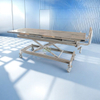 Stainless Steel Lift Cart for Body Transfer in Funeral Home