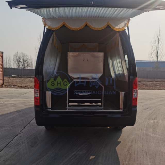 Foton Motors G9 Funeral Hearse for Body Transfer Service with Mortuary Freezer