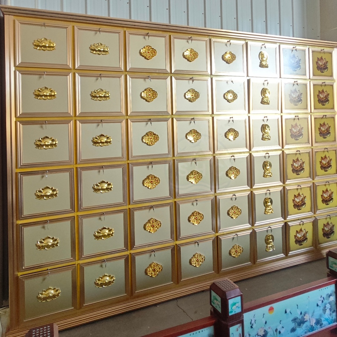 Columbarium Niches with Aluminum Structure for Ash Urn Storage in Columbaria