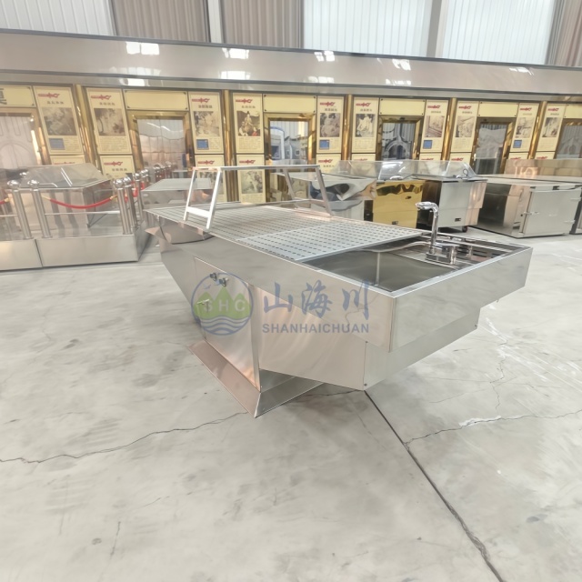 Mortuary Embalming Table for Cosmetic Preparation Before Cremation or Burial